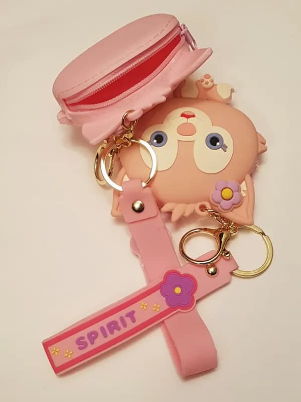 Брелок-кошелёк с карабином котёнок-0