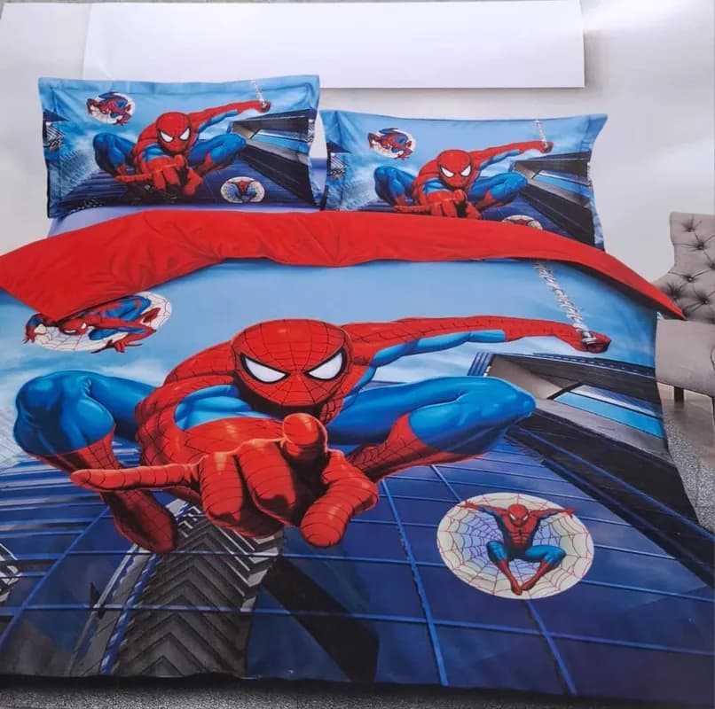 Комплект постельного белья с одеялом Человек-Паук-0