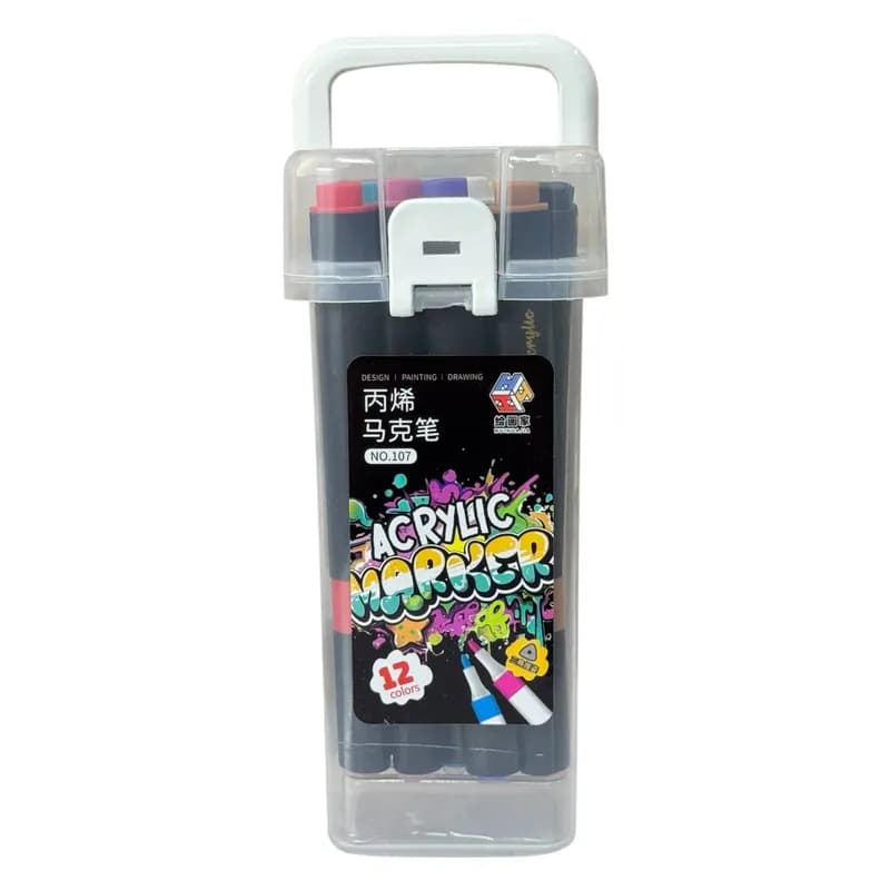 Набор акриловых маркеров Hory Acr (12 цветов)-1