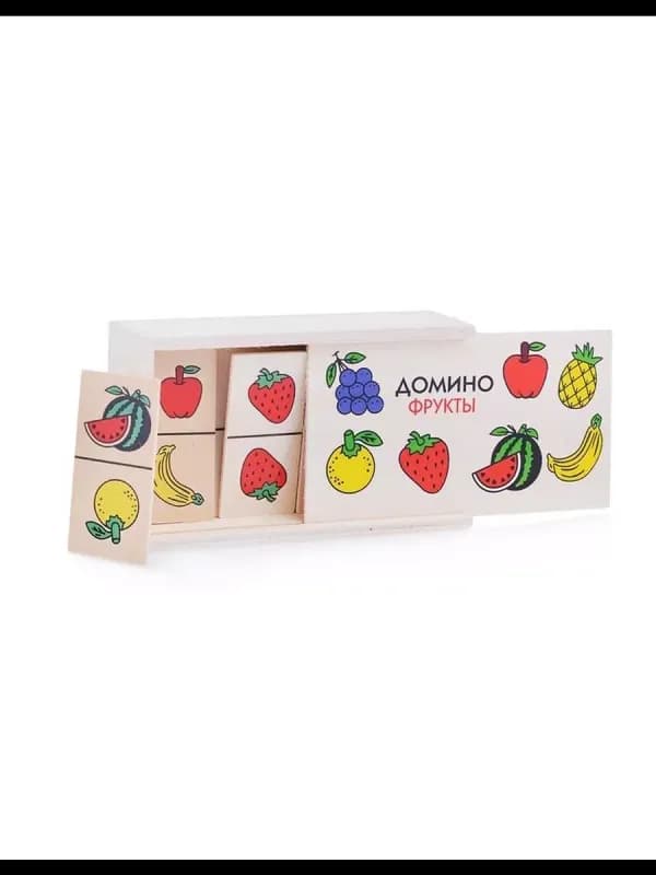 Домино «Фрукты» — развивающая игра для малышей-0