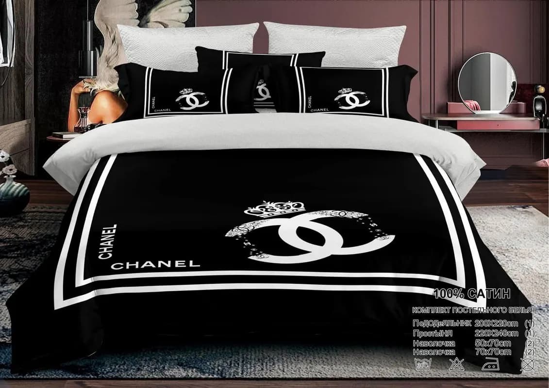 Комплект постельного белья CHANNEL (сатин, евро)-0