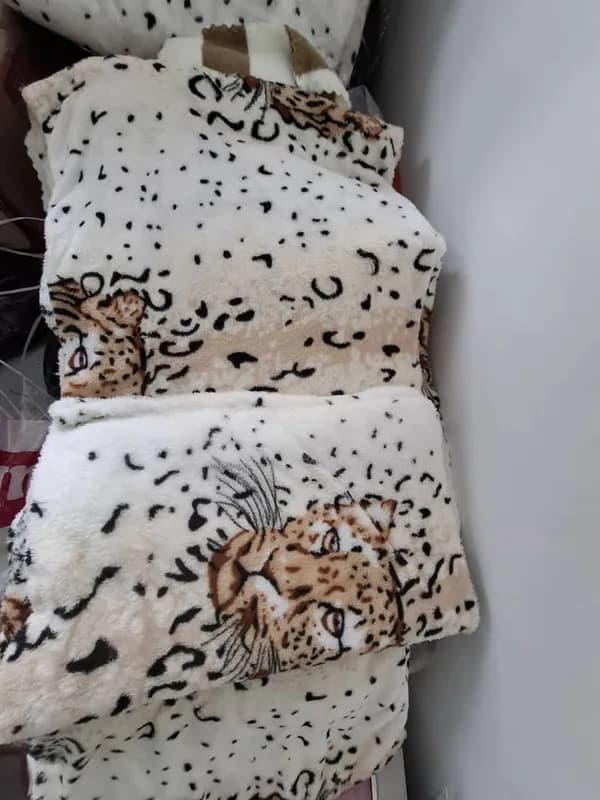 Плед флисовый 180x200 леопард-0