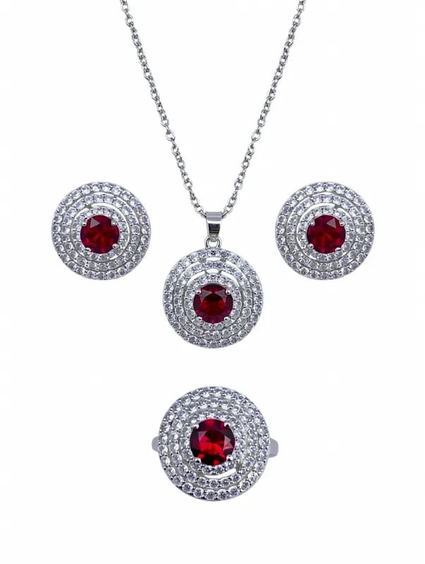 Набор украшений - подвеска, серьги и кольцо