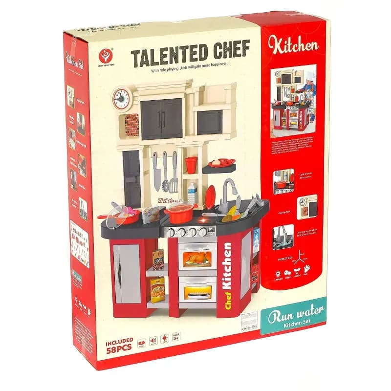 Игровая кухня «Талантливый повар» - 58 предметов для весёлой готовки!-6