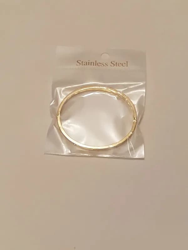 Браслет Stainless Steel (золотистый)-0