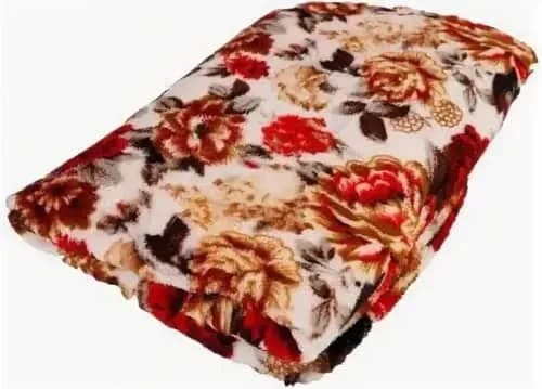 Плед евро флисовый цветы 180х200 см Розы-1