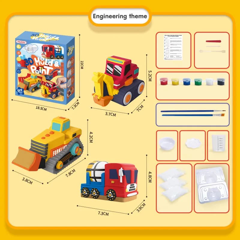 Набор для раскрашивания «Construction Conways» — лепи, раскрашивай, играй!-2