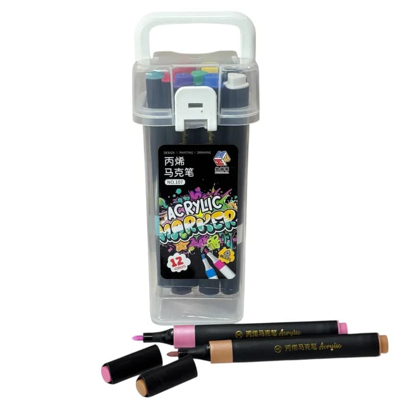 Набор акриловых маркеров Hory Acr (12 цветов)-0