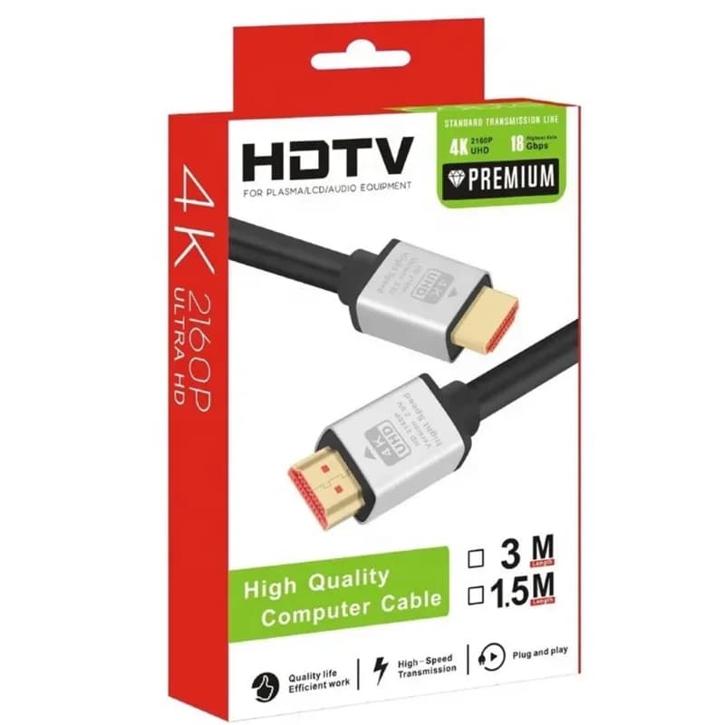 Кабель HDMI 4K UHD, 3 метр