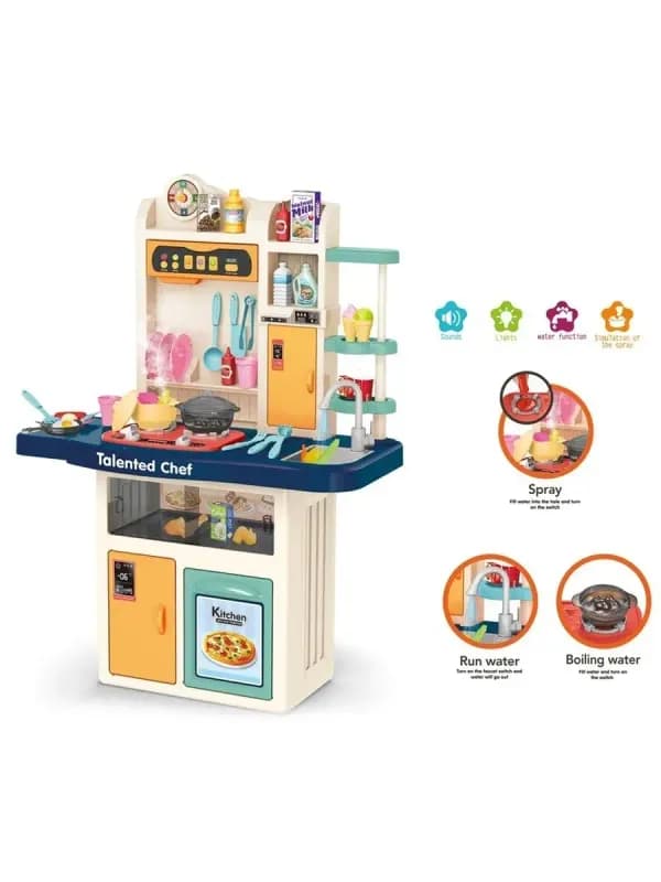 Детский игровой набор кухня Kitchen, 74 детали-2