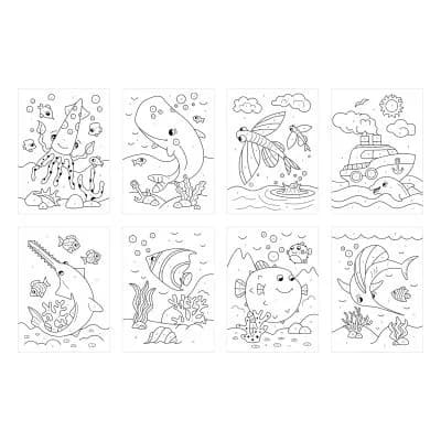 Раскраска «Мульти-Пульти»  в море-0