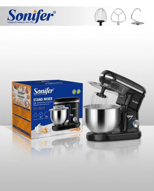 Планетарный миксер Sonifer SF-8213, чаша 5 л-1