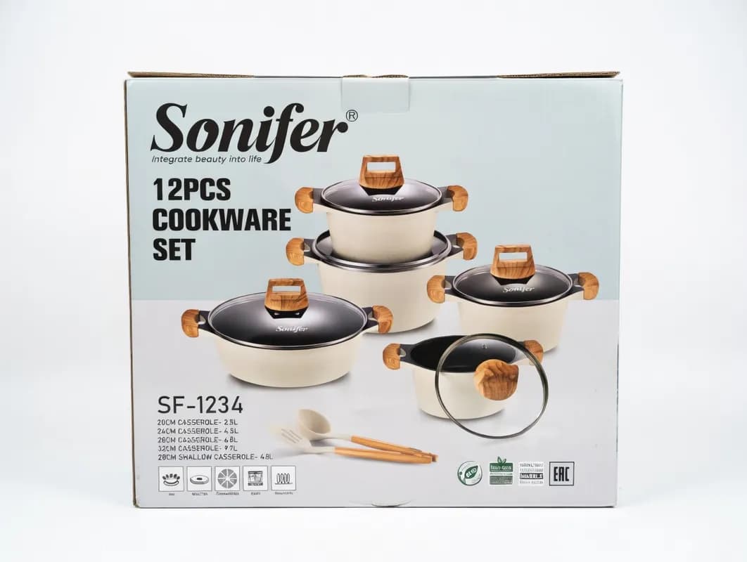 Набор посуды Sonifer SF-1234, 12 предметов-0