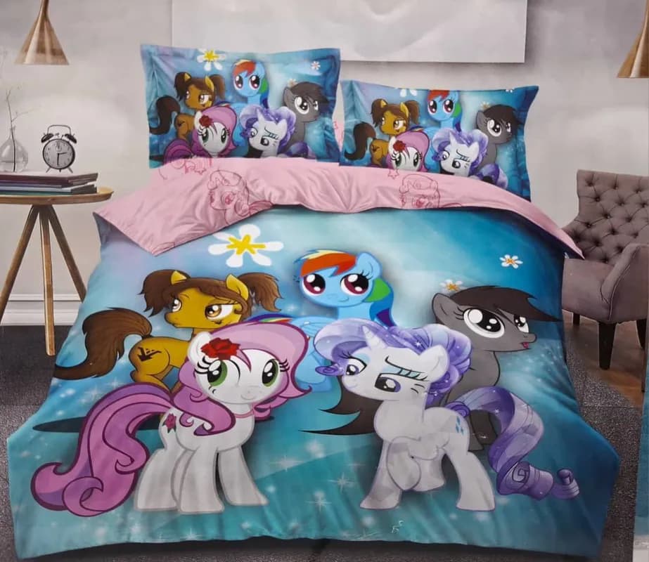 Комплект постельного белья с одеялом Пони-0