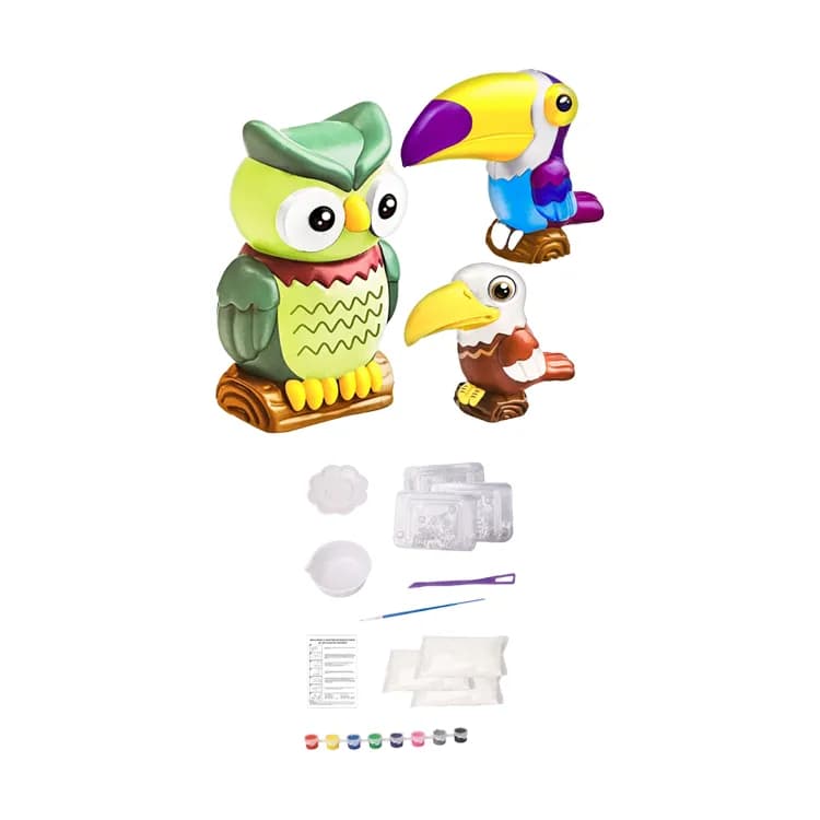 Набор для раскрашивания «Jungle Birds» — лепи, раскрашивай, играй!-1