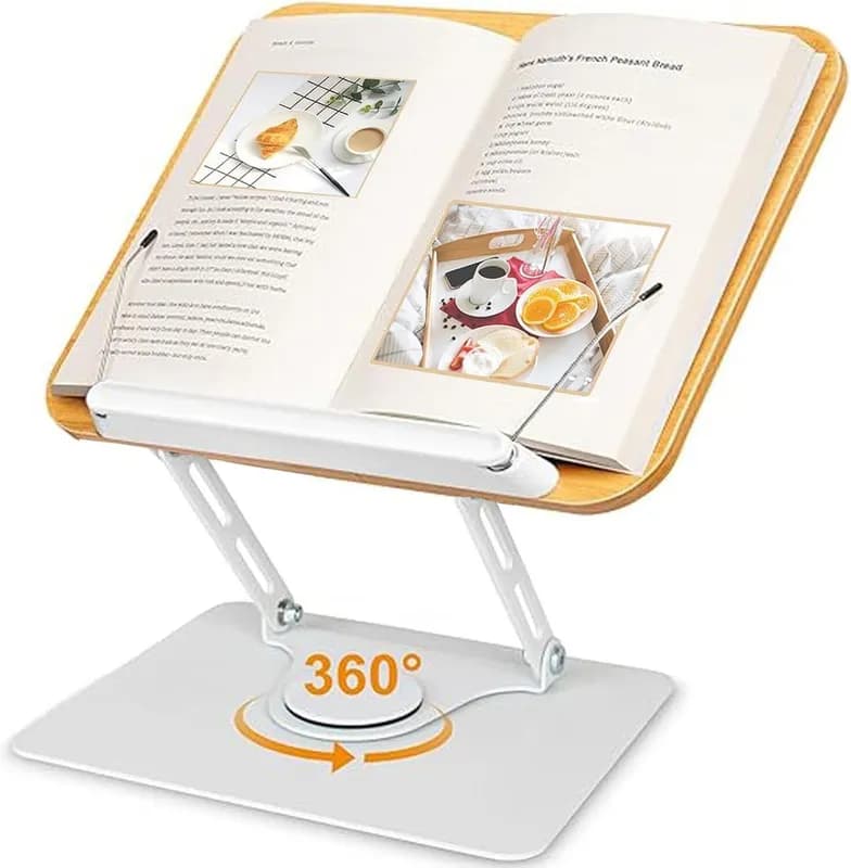 Подставка для книг для чтения Регулируемый держатель с вращающимся на 360 основанием