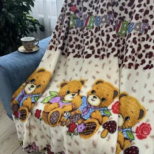 Плед детский с мишками 180x200 см-1