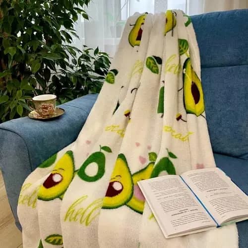 Плед флисовый "Авокадо" - 180×200 см-1