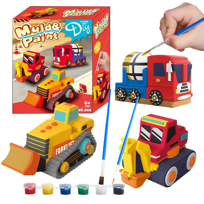 Набор для раскрашивания «Construction Conways» — лепи, раскрашивай, играй!-0