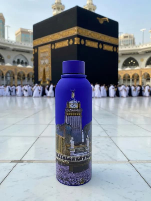 Термобутылка с принтом Мекки, 750 мл-1
