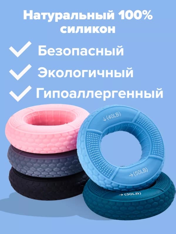 Эспандер кистевой для рук и пальцев двойной, 20–25 кг-1