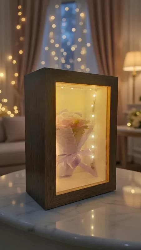 Светильник с мини-букетом — нежность в каждой детали-1