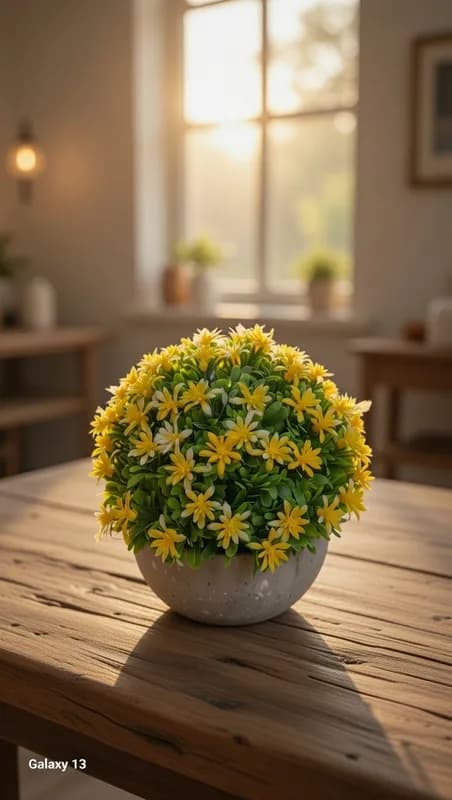 Искусственные цветы в бетонных кашпо — яркий акцент для вашего интерьера-3