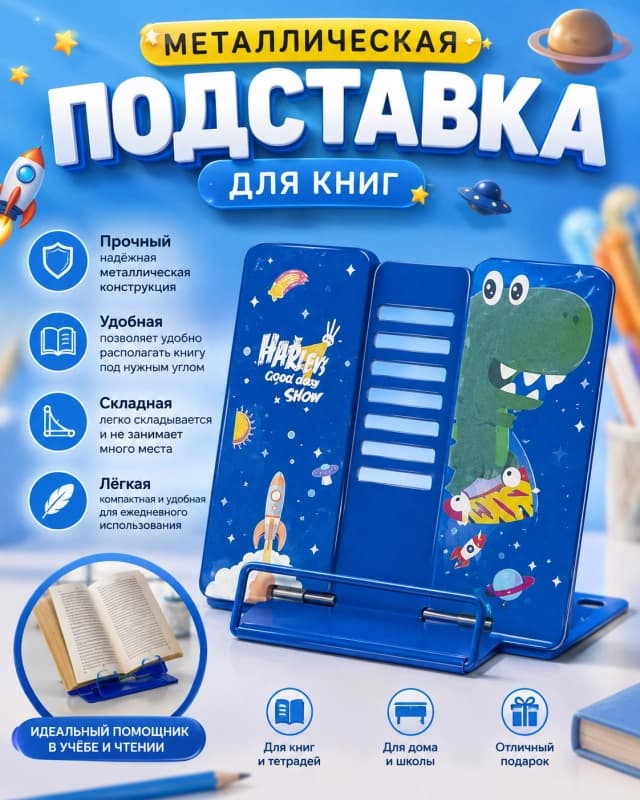 Металлическая подставка для книг