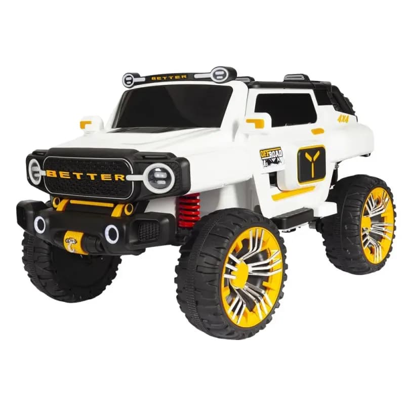 Электромобиль Джип детский Bambi M Белый-1