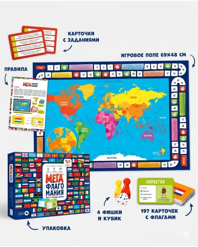 Настольная игра «Мегафлагомания»-3