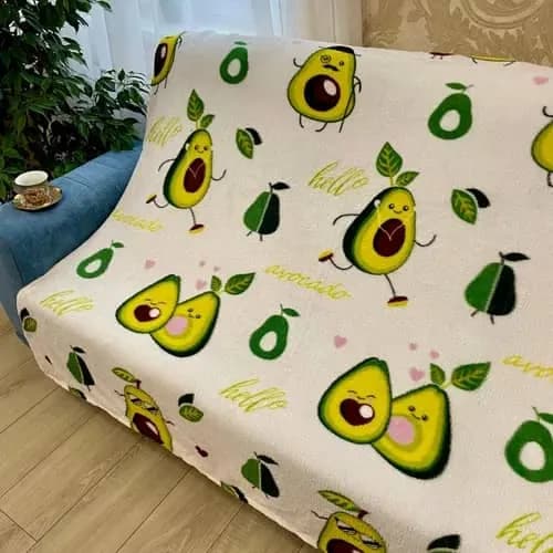 Плед флисовый "Авокадо" - 180×200 см-0