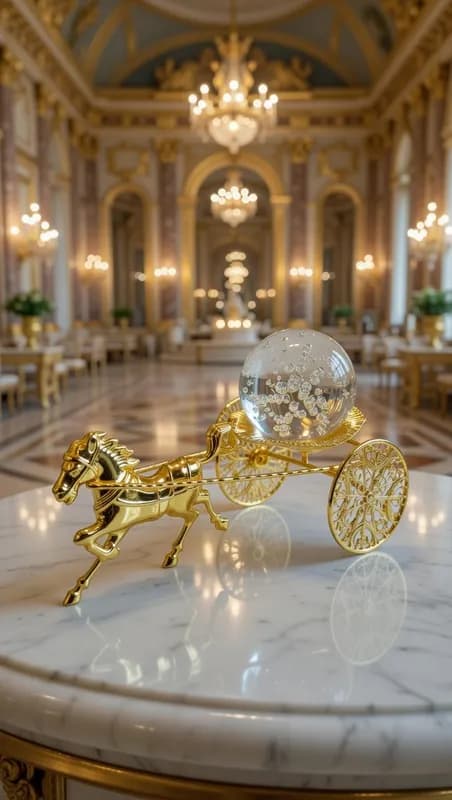 Арт-объект «Золотая карета» — изысканный акцент для интерьера-1