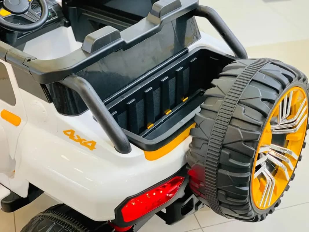 Электромобиль Джип детский Bambi M Белый-5