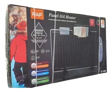 Масляный обогреватель RAF R.1500 2000w Черный-1