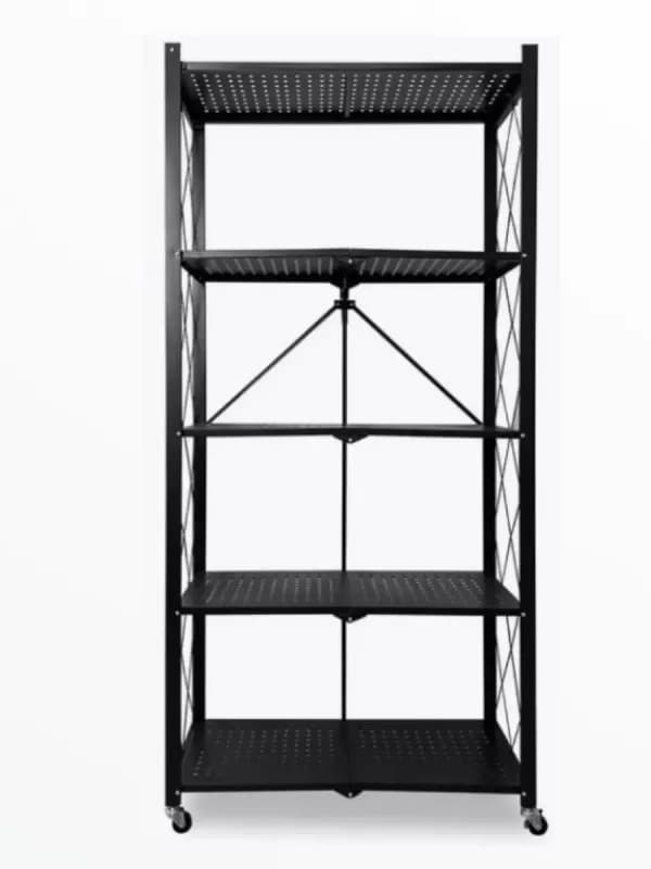 Стеллаж-трансформер складной на колесиках, 5 ярусов-6