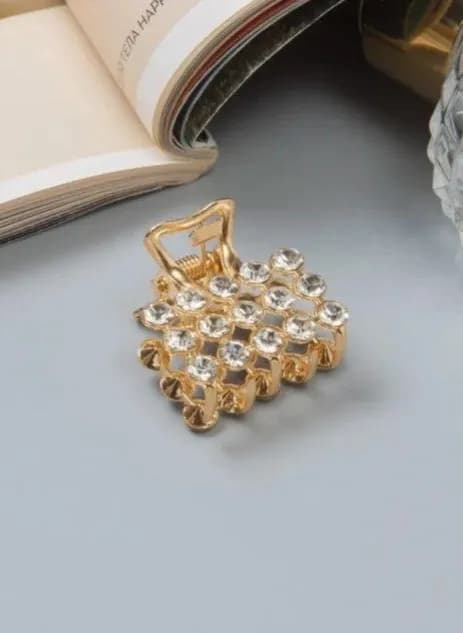 Металлическая заколка для волос с камнями»-2