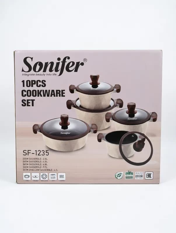 Набор посуды Sonifer SF-1235A, 10 предметов