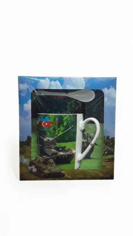 Подарочный набор - кружка с ложкой в тематической упаковке