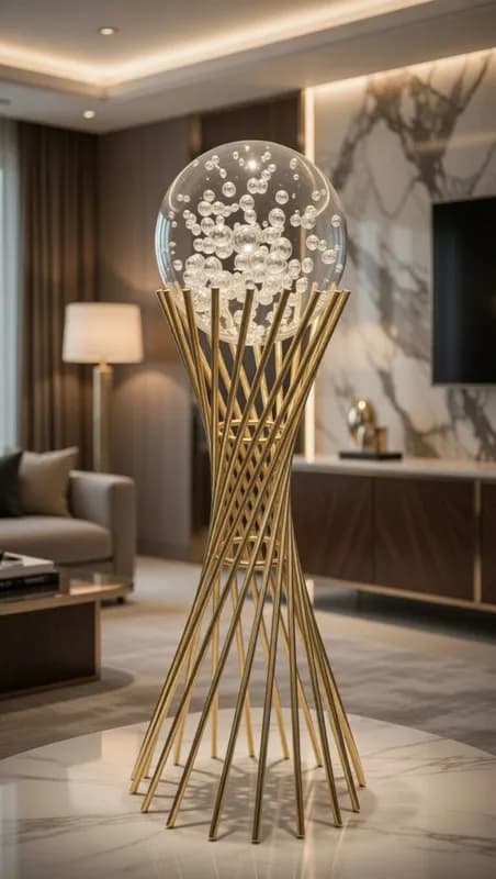 Арт-объект «Aurora Sphere» — современная скульптура для стильного интерьера-0