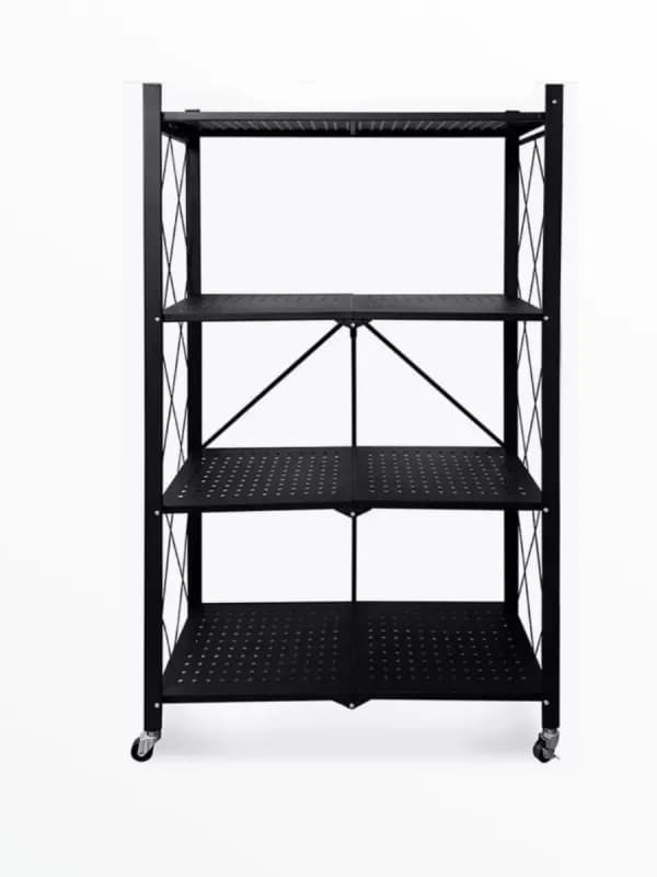 Стеллаж-трансформер складной на колесиках, 4 яруса-5