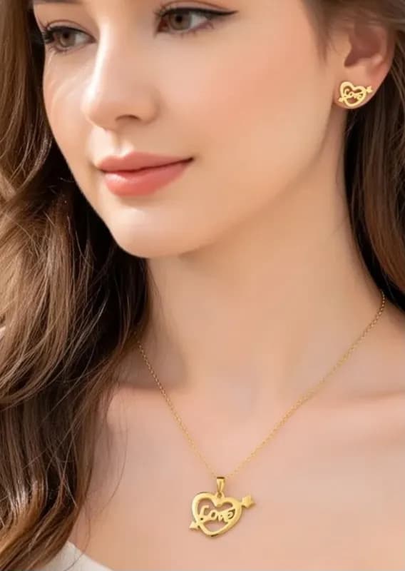 Набор украшений - подвеска и серьги-2