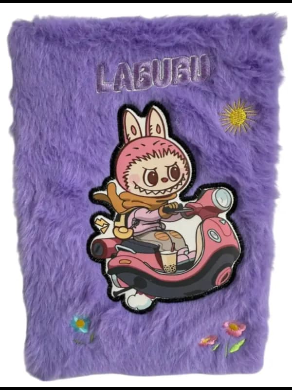 Пушистый блокнот Лабубу А5 -0