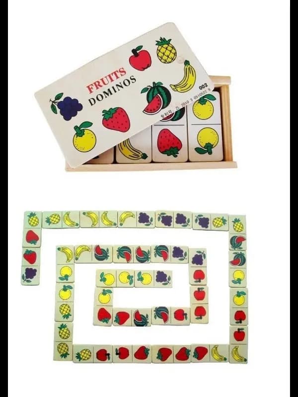 Домино «Фрукты» — развивающая игра для малышей-2