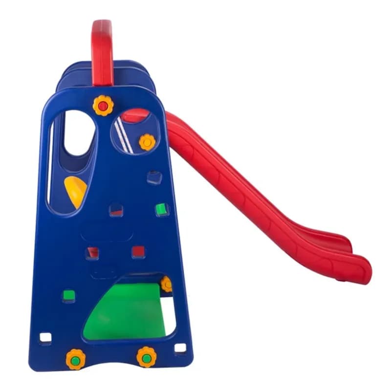 Детский игровой комплекс 3-в-1 — горка, качели и баскетбол-5