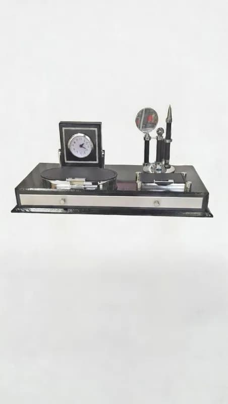 Настольный набор с часами — стиль и порядок на вашем рабочем столе-1