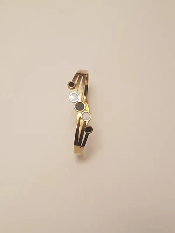 Браслет Stainless Steel(с чередующимися вставками)-2