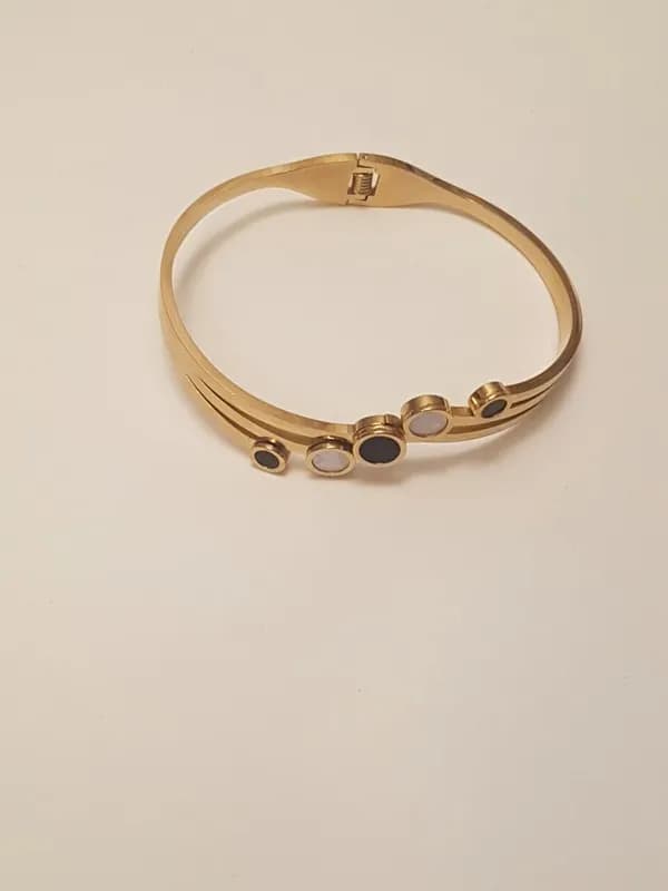 Браслет Stainless Steel(с чередующимися вставками)-0