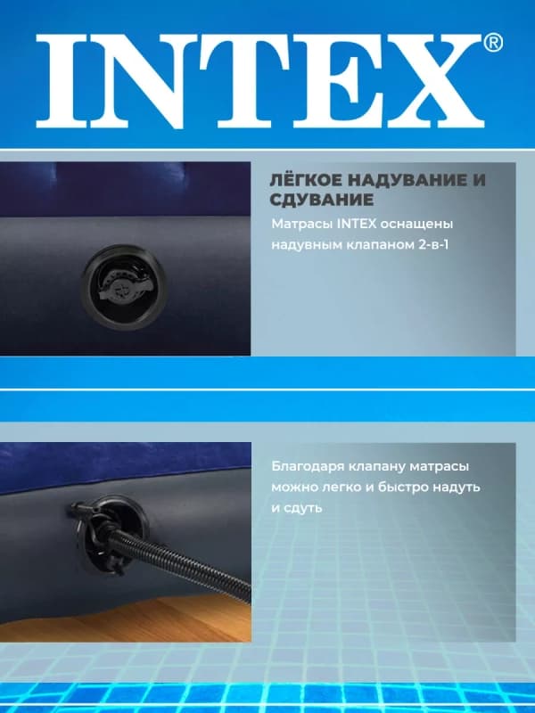 Надувной матрас INTEX 76×191×25 см-3